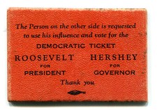 Roosevelt hershey campaign for sale  Highland