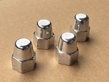 X4 Vintage TUF NECK Nakrętki osi Zestaw polerowany 3/8" Old School lata 80. BMX GT Hutch JMC na sprzedaż  Wysyłka do Poland