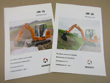 2x Prospekt Schaeff HR 16 Minibagger mit 36 PS für Erd- Industrie- und GaLabau comprar usado  Enviando para Brazil