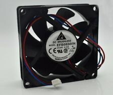Ventilador de refrigeração DELTA EFB0824VH 8025 24V 0.35A 80*80*25mm 8CM 3 fios bola dupla, usado comprar usado  Enviando para Brazil