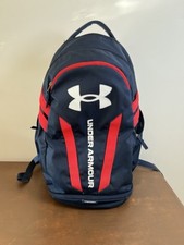 Mochila Under Armour Hustle 5.0 Storm vermelha e azul escura comprar usado  Enviando para Brazil