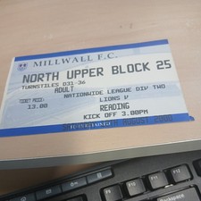 Millwall reading tickets for sale  LONDON