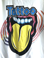 Usado, Camisa De Colección Años 90 Licor Tatuaje Lengua Arte Estampado Grande Doble Cara ~ XL segunda mano  Embacar hacia Argentina