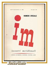 Incontri meridionali rivista usato  Bari