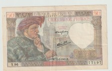 Billet 50f coeur d'occasion  Niort