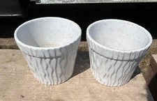 White ceramic plant for sale  WESTCLIFF-ON-SEA