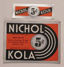 Nichol kola soda for sale  West Greenwich