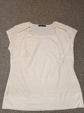 Kurzarmbluse animalprint weiß gebraucht kaufen  Deutschland