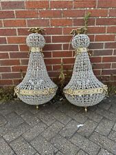 pair antique chandeliers for sale  SOUTHSEA