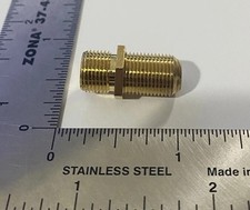Usado, (1) 3/4th” conector de cabo coaxial RG6 coaxial tipo F adaptador fêmea para fêmea T-24 comprar usado  Enviando para Brazil