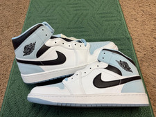 Tênis masculino DV1308-104 Nike Air Jordan 1 Mid SE branco azul gelo tamanho 12 comprar usado  Enviando para Brazil
