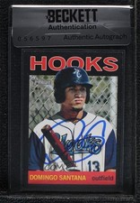 BAS 2013 Topps Heritage Minor League Edition Preto /96 Domingo Santana #59 Auto, usado comprar usado  Enviando para Brazil