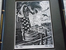 block print 21 17 framed for sale  Spokane