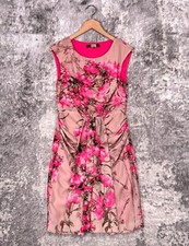Vestido Eva Franco 6 Feminino Anthropologie Cinza e Rosa Floral Flores 3D comprar usado  Enviando para Brazil