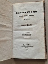 Cesare cantu galantuomo usato  Italia