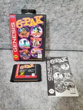 6-PAK Jogo Sega Genesis 1995 Com Manual Testado Sonic Golden Axe Street Of Rage, usado comprar usado  Enviando para Brazil
