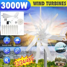 3KW Generatore eolico a turbina 8 pale mulino a vento verticale regolatore di po comprar usado  Enviando para Brazil