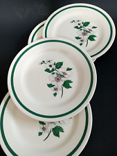 Conjunto de 4 pratos de sobremesa Oxford Brasil 3820-1 flor branca anos 1970-1990 7,4" comprar usado  Enviando para Brazil