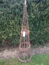 Natural willow obelisk for sale  LEOMINSTER