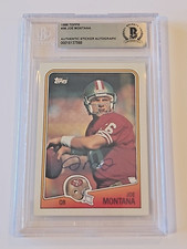 Joe Montana autógrafo / assinado 1988 Topps #38 - Beckett comprar usado  Enviando para Brazil