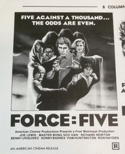 Force five movie for sale  Tallmadge