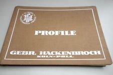 Katalog profile hackenbroch gebraucht kaufen  Limeshain