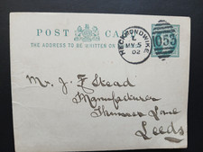 Postal history 1902 for sale  YORK