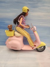 Mattel Barbie Vespa Scooter Bike 2016 mais Barbie e Cachorro comprar usado  Enviando para Brazil