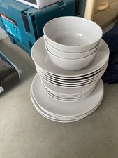 Ikea geschirrset weiß gebraucht kaufen  Großkarolinenfeld