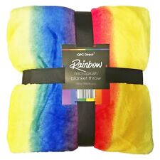 Rainbow stripe mircoplush for sale  CRAIGAVON