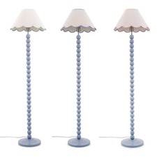 Puderblau klöppel stehlampe gebraucht kaufen  Versand nach Germany