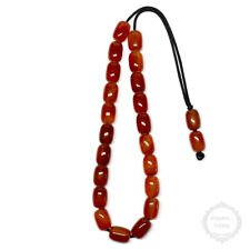 Carnelian komboloi handmade for sale  Shipping to Ireland