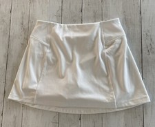 Saia curta feminina REEBOK com shorts de bicicleta anexados branco forte tamanho médio, usado comprar usado  Enviando para Brazil
