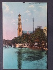 AK Postcard CPA Holandia Amsterdam Prinsengracht met Westertoren 1931 na sprzedaż  Wysyłka do Poland