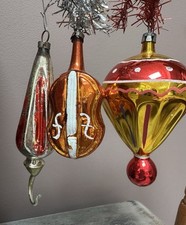 Vintage glass xmas for sale  WINCHESTER