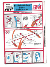 Safety card british d'occasion  Châteauneuf-en-Thymerais