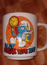 Vintage smurfs mug for sale  El Paso