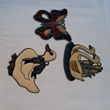 Vintage stained glass for sale  HARLOW