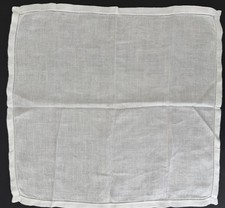 Conjunto 6 toalhas de mesa damasco branco guardanapos ponto bainha 17" quadrado núcleo da vovó vintage comprar usado  Enviando para Brazil