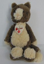 Brinquedo de pelúcia Bussi Trudi gatinho gato 12" bigodes de altura marrom/branco bicho de pelúcia comprar usado  Enviando para Brazil