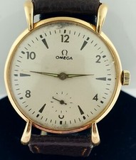 OMEGA RARO MASCULINO TAMANHO GRANDE OURO ROSA 18K 35 MM~PORCAS DE LÁGRIMA~1944~# 2271 comprar usado  Enviando para Brazil
