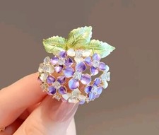 Hydrangea brooch pin for sale  Sulphur Springs