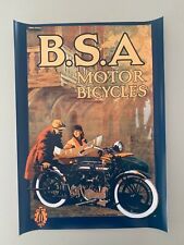 POSTER dos anos 2000 B.S.A MOTOCICLETAS, PROPAGANDA VINTAGE, REPRODUÇÃO comprar usado  Enviando para Brazil