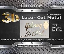 Adesivo de guitarra Gibson Les Paul modelo 3d metal cabeçote restauração logotipo m33b comprar usado  Enviando para Brazil
