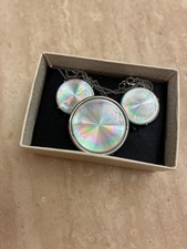 Iridescent silvertone earrings for sale  Las Vegas
