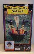 Vintage 2001 Halloween Nariz Mergulho Bruxa Acidente Quintal Decoração Sunhill 21" de Altura NOVO comprar usado  Enviando para Brazil