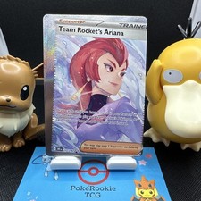 Team Rocket's Ariana 237/182 Sv10: Destined Rivals erro de corte e alinhamento de ponto comprar usado  Enviando para Brazil