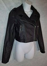 Black cropped biker for sale  Westminster