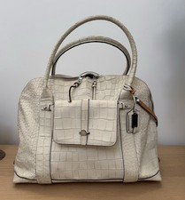 Coach white leather for sale  NORTHAMPTON