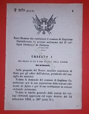 Decreto regno italia usato  Vimodrone